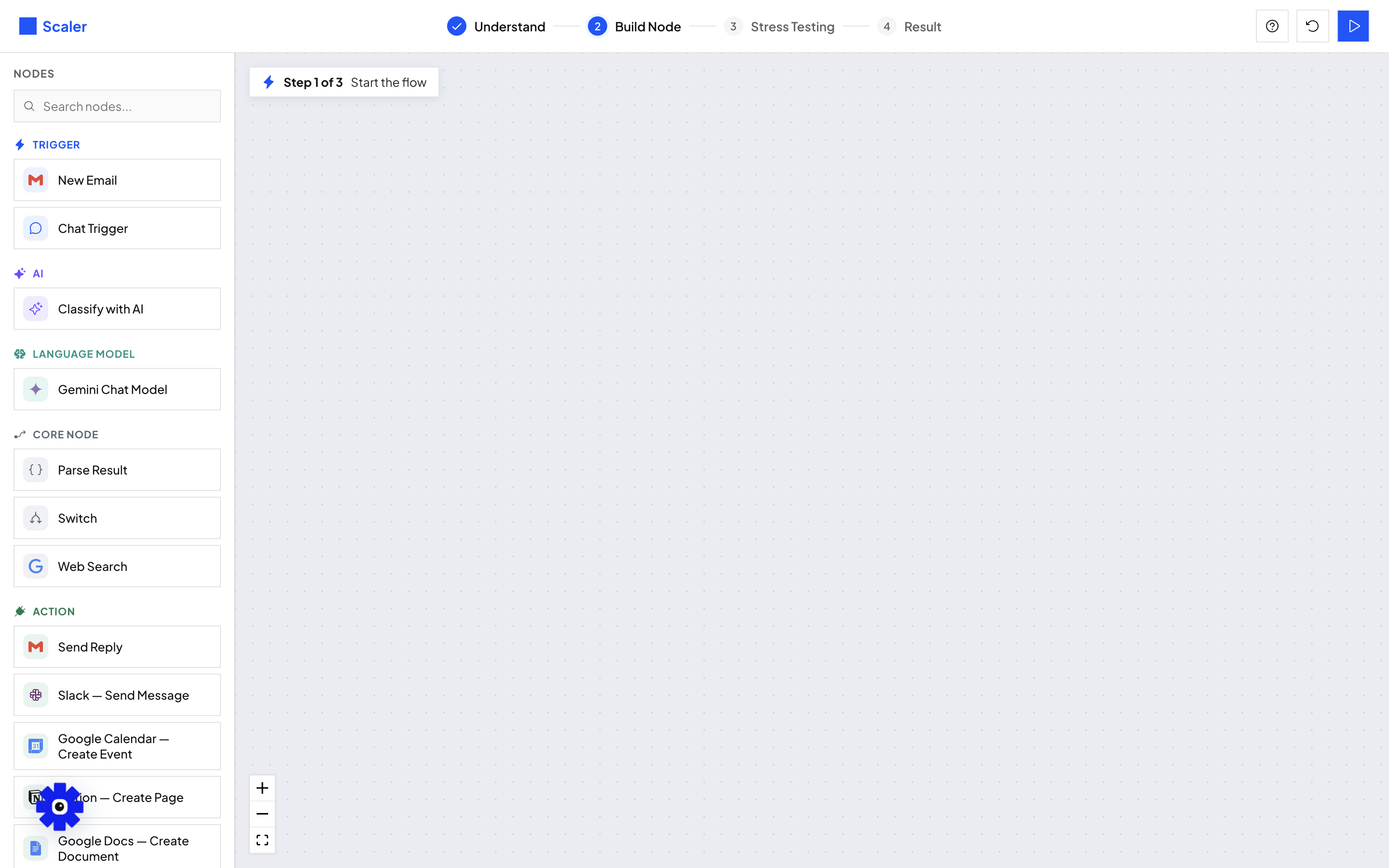 Version two: the side panel rebuilt into n8n's own node categories
